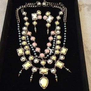 Fenton Fonssagrives XL bib necklace + earrings